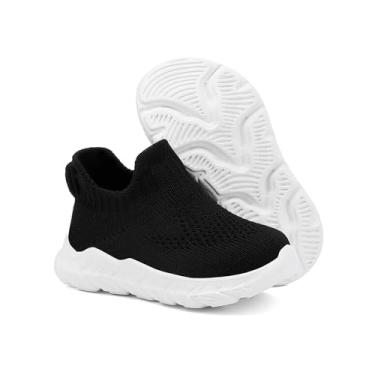 Imagem de Sapatos para meninos e meninas em ambientes internos antiderrapantes para bebês, meias elásticas respiráveis e leves, solas de memória, protegem os dedos dos pés, tênis ao ar livre, 802, 16