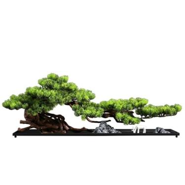 Imagem de KUYBTU Árvores artificiais, plantas, simulação, árvore, bonsai, entrada, telhado, interior, plantas verdes, paisagismo, plantas artificiais, bonsai