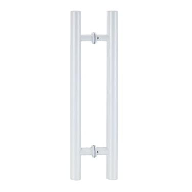 Imagem de Puxadores de porta interiores exteriores para portas de vidro deslizantes, barra de maçaneta de porta de entrada push pull de dois lados, maçanetas de porta de chuveiro de banheiro com barra redonda