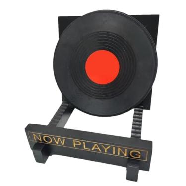 Imagem de Armazenamento de discos | Suporte de álbum de madeira | Prateleiras organizadoras grandes para banheiro, quarto, mesa de estar, dormitório, cozinha, escritório