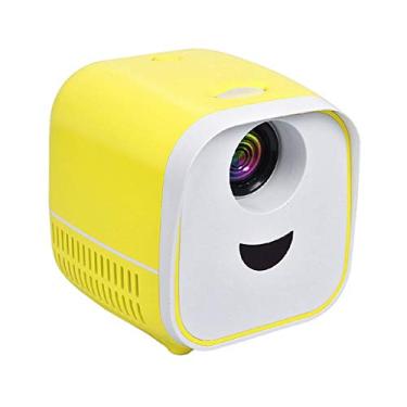 Imagem de Mini projetor LED 480x320 suporta HDMI 1080p HDMI USB Kids Story Projector Media Player compatível com TV Stick Laptop (Cor: amarelo)
