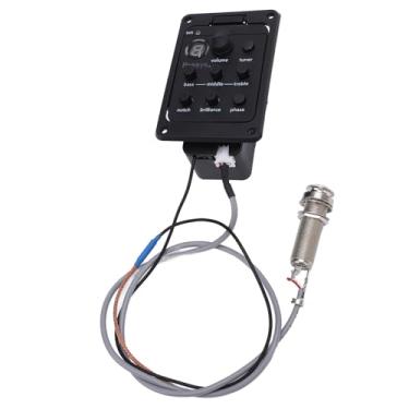 Imagem de Alomejor Equalizador de Guitarra, Controle de Volume, Display LED, Pré-amplificador EQ Com Sintonizador de Alta Sensibilidade para Presys Plus