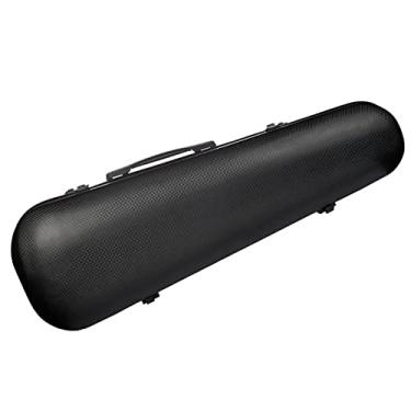 Imagem de Estojo Rígido Para Violino Tamanho 4/4 Preto Composto De Fibra De Carbono Estojo Rígido Para Violino Com Alças Ajustáveis Tamanho Completo Estojo de Violino