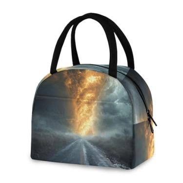 Imagem de ATTX Lancheira preta isolada à prova de vazamento para trabalho e ar livre - lancheira portátil reutilizável para homens e mulheres, piquenique viagem #415