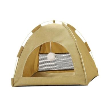 Imagem de ＡＷＨＡＯ Pet Cat Ten Sleeping Tent da barraca CATA CATA CANTA de TENCELA para CAT PEQUENO ANIMAIS, Amarelo