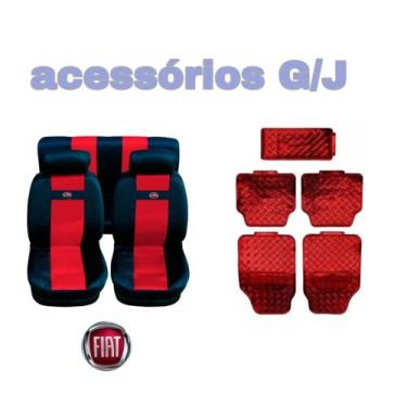 Imagem de kit1 vermelho/capa nylon+acessório p uno 84 - G/J