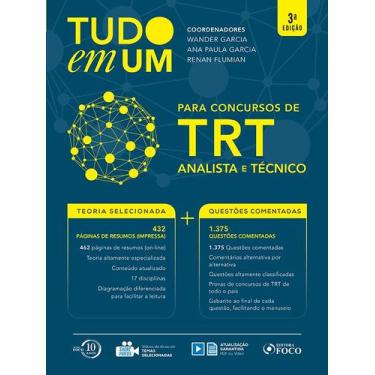 Imagem de Livro - Tudo em um: TRT: Analista e técnico - 3ª edição - 2018
