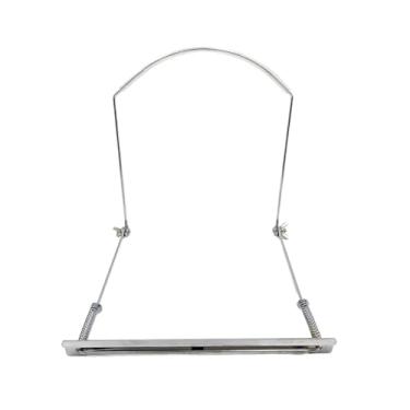 Imagem de menolana Suporte para com 24 furos, apoio para o pescoço da, mãos, padrão profissional da indústria, ajuste por mola para músicos adultos, Prata