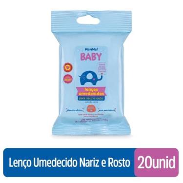 Imagem de Lenço Umedecido Com Soro Fisiológico Para Nariz E Rosto Panvel Baby 20 Unidades