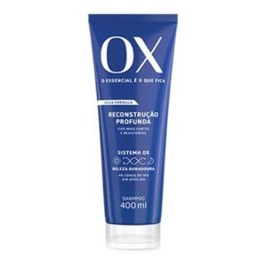 Imagem de Shampoo Reconstrutor OX Cosmeticos Reconstrução Profunda 400ml-Unissex