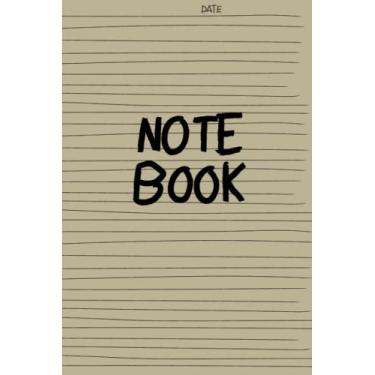 Imagem de Composition Notebook: Hand Drawing line pencil art style : 6 x 9 inches : 120 pages: Almond color