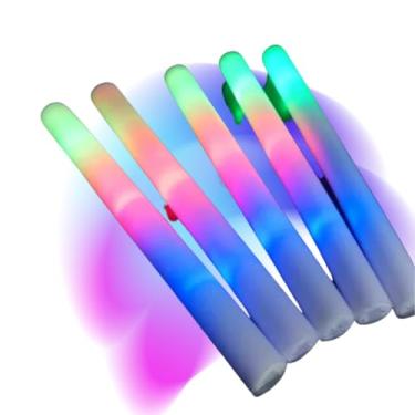 Imagem de Kit com Bastões de LED Espuma para Casamento, Balada e Festas Neon - Iluminação Pisca Colorida para Diversão(20)