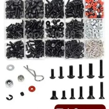 Imagem de Kit Universal De Parafusos RC 500 Peças Sortidas Para Traxxas Axial Re