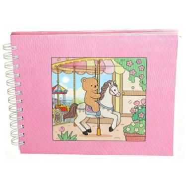 Imagem de Caderno de Colorir Rosa para Relaxamento e Criatividade Perfeito para Todas Idades Arte Terapêutica e Ilustrações Divertidas