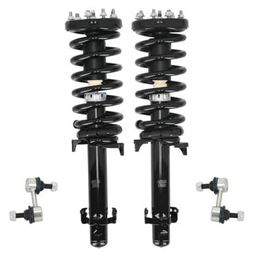 Imagem de maXpeedingrods 4 peças de suportes dianteiros e elos de barra oscilante para Honda Accord 2008-2012, 172562L 172562R Amortecedores completos com montagem de mola helicoidal