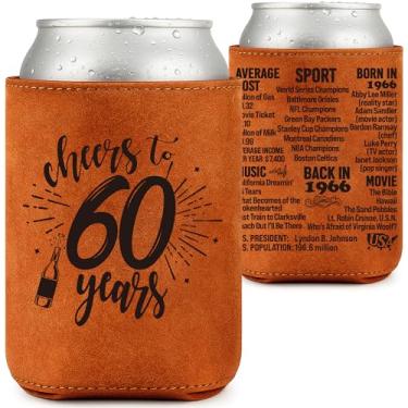 Imagem de Presentes de aniversário de 60 anos presentes de aniversário de diamante para esposa marido amigos família Natal Ano Novo lembrancinhas de festa manga copo decoração de mesa para casa