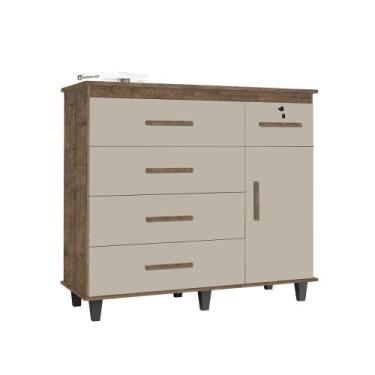 Imagem de Cômoda Turmalina - Mizza Decor - São Miguel, Canela Off White