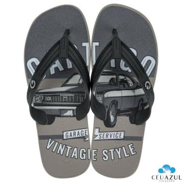 Imagem de Chinelo Masculino Cartago Atlanta II Original Lançamento, Preto, Cinza