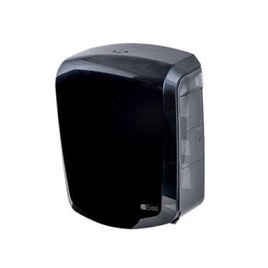 Imagem de Dispenser Para Papel Toalha Interfolha Branco/fume - Preto/Fume - Elis