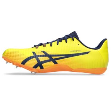 Imagem de ASICS Tênis unissex Hypersprint 8 Track & Field, Expansão amarelo/azul brilhante, 11.5 Wide Women/10 Men
