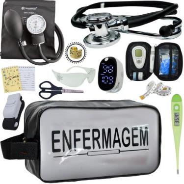 Imagem de Kit Enfermagem Aparelho Pressão Esteto Frete Grátis Promocao - Love Sa