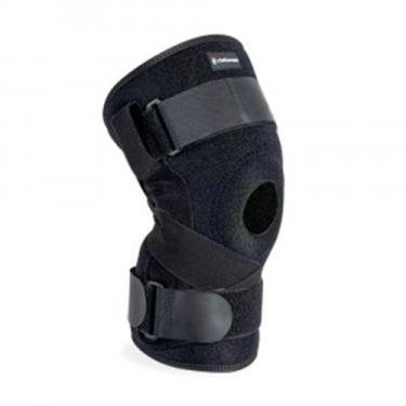Imagem de Joelheira Articulada com Cintas Cruzadas Ortho Care Dellamed, Preto, G