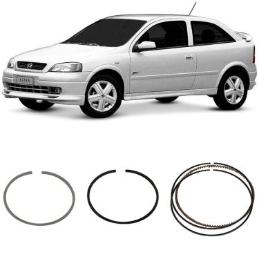 Imagem de Jogo Anel Segmento 0.50 Astra Blazer Kadett Monza Vectra 2.0 2.2 86 a 2007 Metal Leve SDA6631