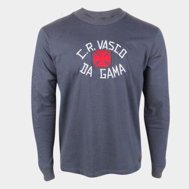 Imagem de Camisa de Goleiro Vasco Andrada Retrô Athleta 1960 Masculina, Cinza, G