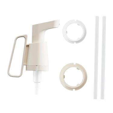 Imagem de ＫＬＫＣＭＳ Bomba dosadora de molho com tampa de conversão, bomba de xarope portátil de reposição para cozinhar, cones, temperos e sucos, Branco Leitoso