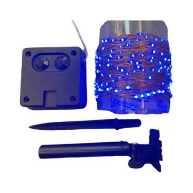 Imagem de Luzes De Cordão De Fio De Cobre LED Para Exterior, Pisca-Pisca Solar P