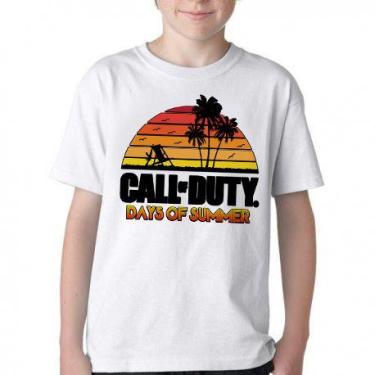 Imagem de  Camiseta Infantil ou adulto Call of Duty Summer Blusa Criança todos t