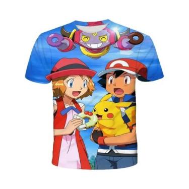 Imagem de Camiseta Infantil 3D De Manga Curta Do Pikachu Pokémon, Moda Casual De