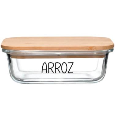 Imagem de Pote Hermético Vidro (1 Litro) Arroz - Lehavi, Arroz