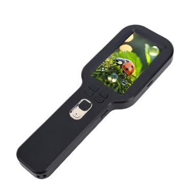 Imagem de Jiawu Lupa Eletrônica Infantil Com Tela de 3 Polegadas 5-500X Microscópio Portátil para Jovens Cientistas, Pais, Colecionadores