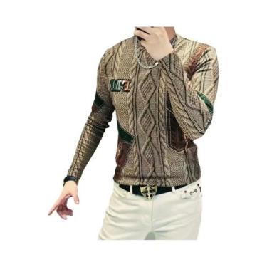 Imagem de Camiseta Térmica Masculina De Manga Longa Para Outono E Inverno, Estam