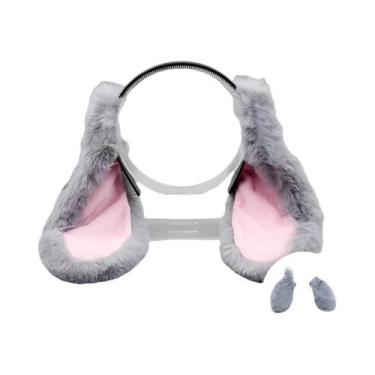 Imagem de Tiara De Orelhas De Coelho Fofa Para Adultos, Acessório De Fantasia Pa