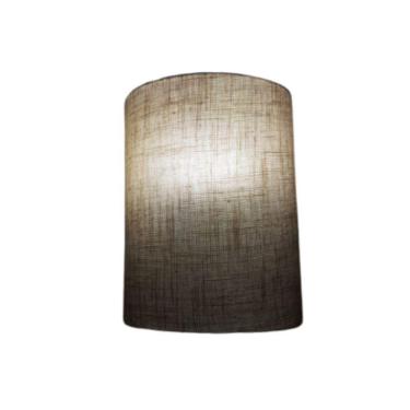 Imagem de Arandela Meia Cana Retro Vivare Md-2003 Cúpula Em Tecido 25-18x10cm - Bivolt Rustico-bege 127-220v