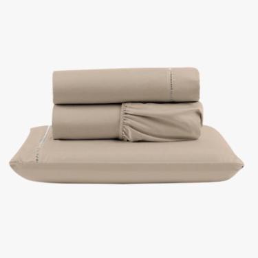 Imagem de Jogo de Lençol Peletizado 400 Fios Solteiro 3 Peças Casa - Hotel - Pou