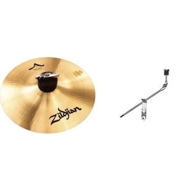 Imagem de Cymbal Zildjian A Series Splash de 10 cm com pacote Cymbal Boom Arm - 