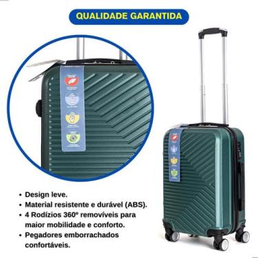 Imagem de Mala de Viagem Bordo Pequena 10 kg com Rodinhas Removíveis Giratórias 