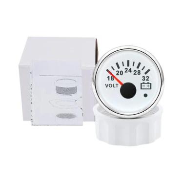 Imagem de Voltímetro Com Luz De Fundo De 7 Cores 8-32V, Luz De Alarme, Medidor D