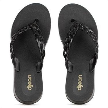 Imagem de Chinelo Dijean Com Salto Corrente  - Feminino-Feminino