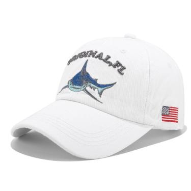Imagem de Boné Vintage Tubarão Bandeira Estados Unidos Retro pescaria-Unissex