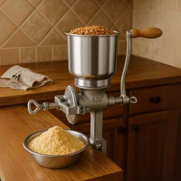 Imagem de Moedor Moinho de Grãos Manual Ferro Fundido Ajustável Café Malte - Das