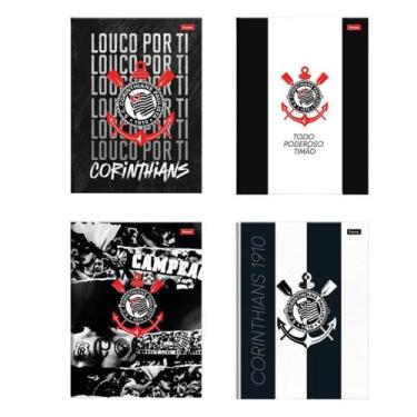 Imagem de Caderno Brochura Escolar 80 Folhas Corinthians Foroni