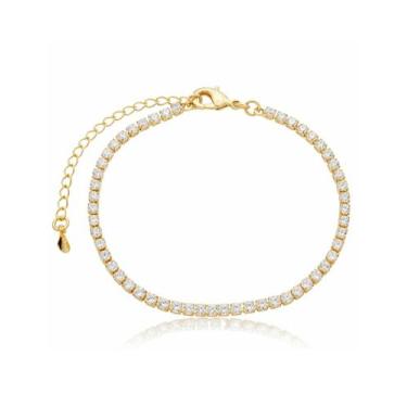 Imagem de Pulseira Riviera Com Zircônias - Ouro - Lita Vie