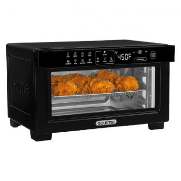 Imagem de Forno Elétrico Tostador Gourmia Preto Digital Air Fryer 10L Convecção 12 Programas 1000...