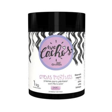 Imagem de Creme para Pentear Ondas Incríveis 2ABC Vegano Amo Cachos Griffus 1kg