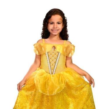 Imagem de Fantasia Infantil Premium Princesa Bela Original Luxuosa - Super Magia