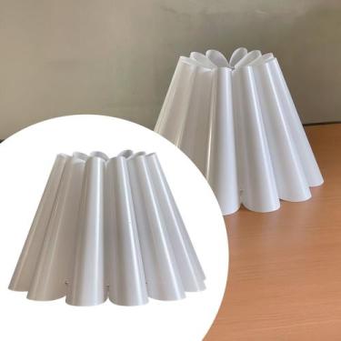 Imagem de Cupula Petala Acetato Para Abajur 24x16x34cm soquete nacional Cor bran